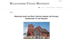 Desktop Screenshot of mcleansborounitedmethodist.com